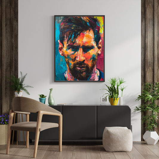 Silent Genius – Abstract Expression Portrait Wall Poster | Chilekotha