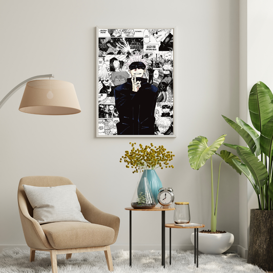 Infinity Gaze β Dark Anime Sorcerer Wall Poster