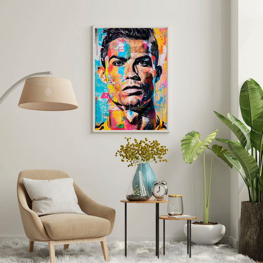 Relentless Focus – Abstract Pop Portrait Wall Poster | Chilekotha