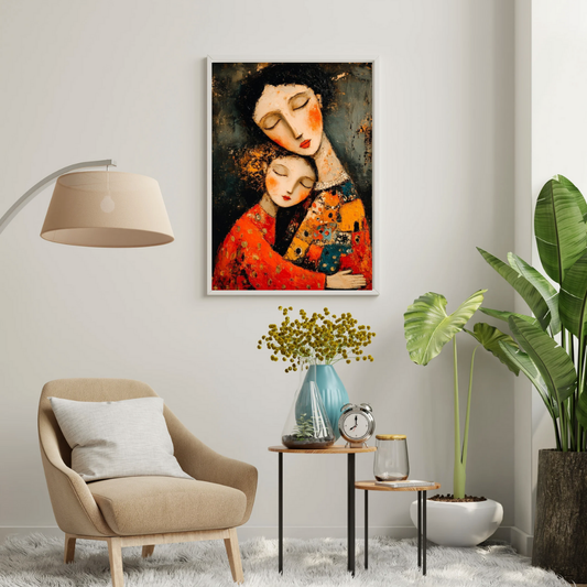 Eternal Embrace β Mother & Child Art Framed Poster | Chilekotha