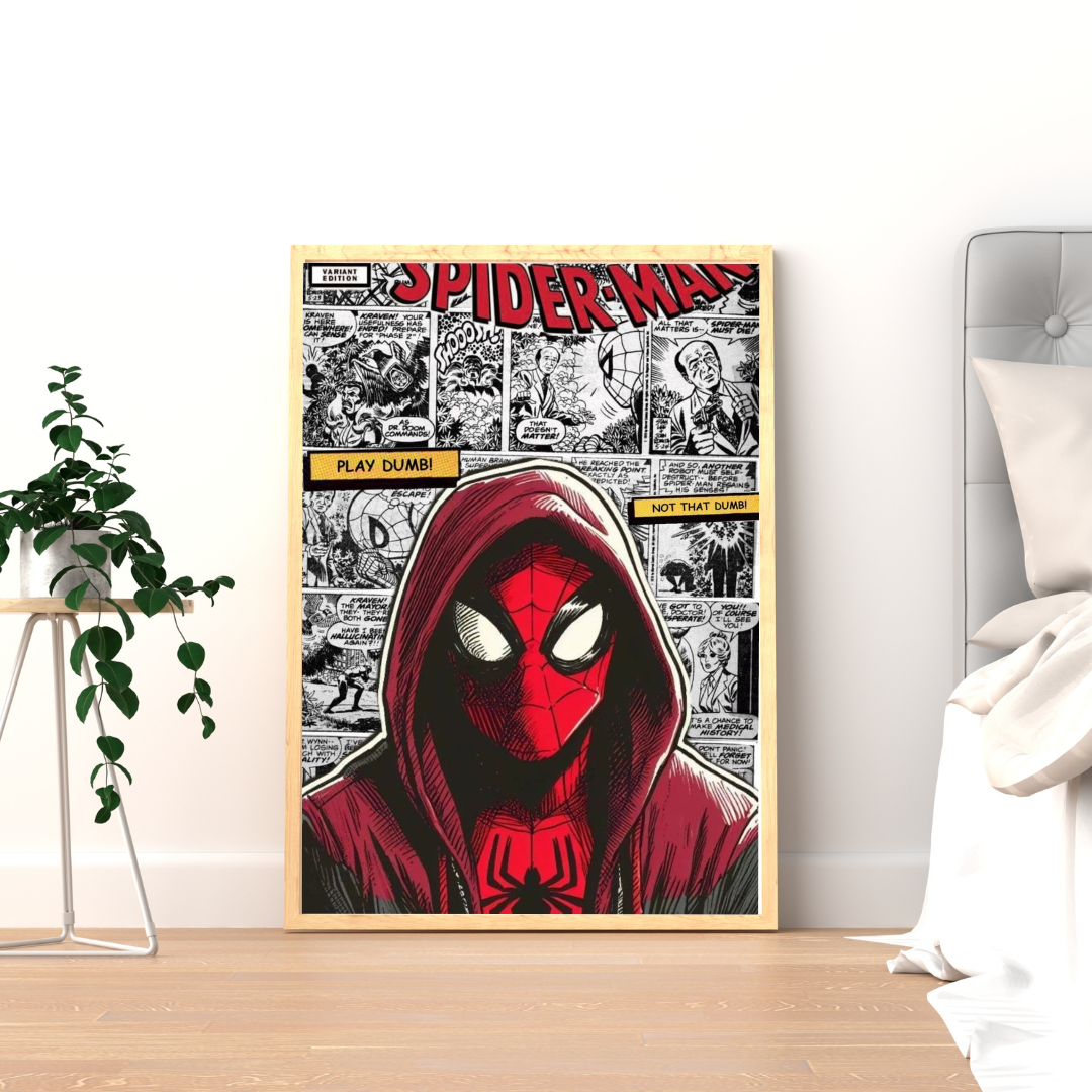 Urban Web – Hooded Comic Hero Wall Poster