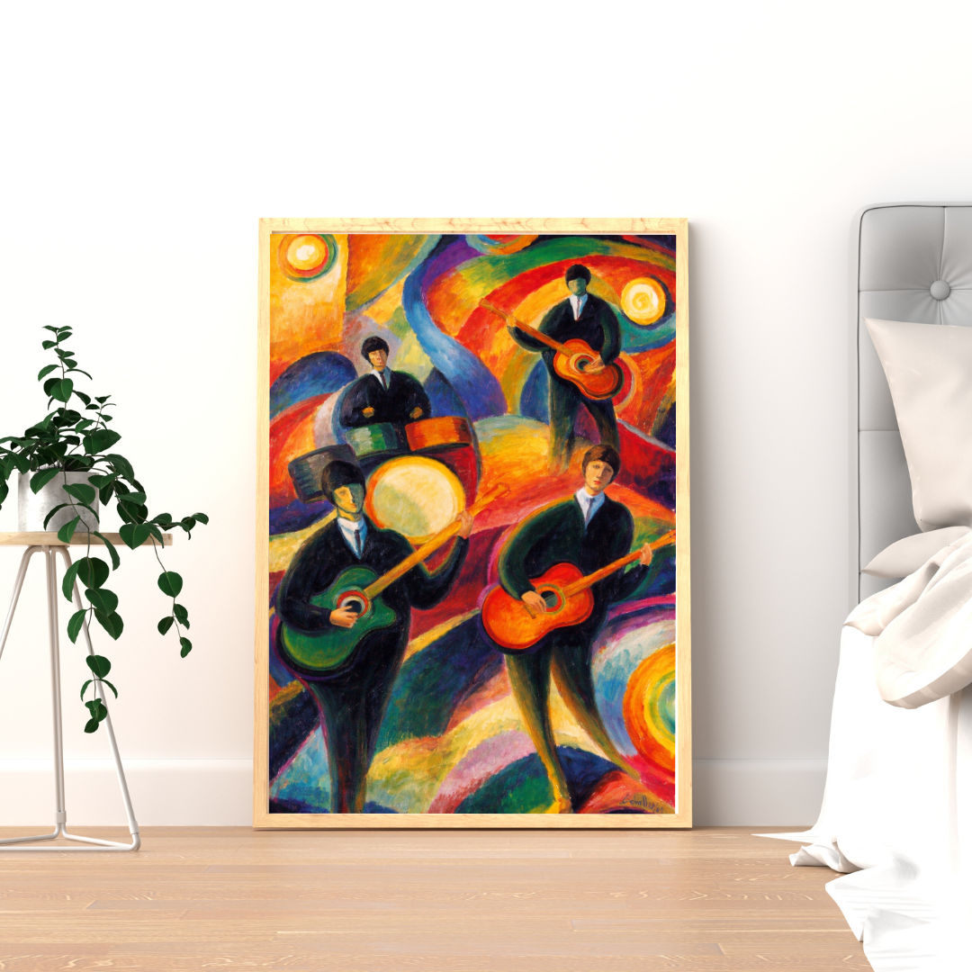 Rhythms in Color – Abstract Musicians Wall Poster | Chilekotha