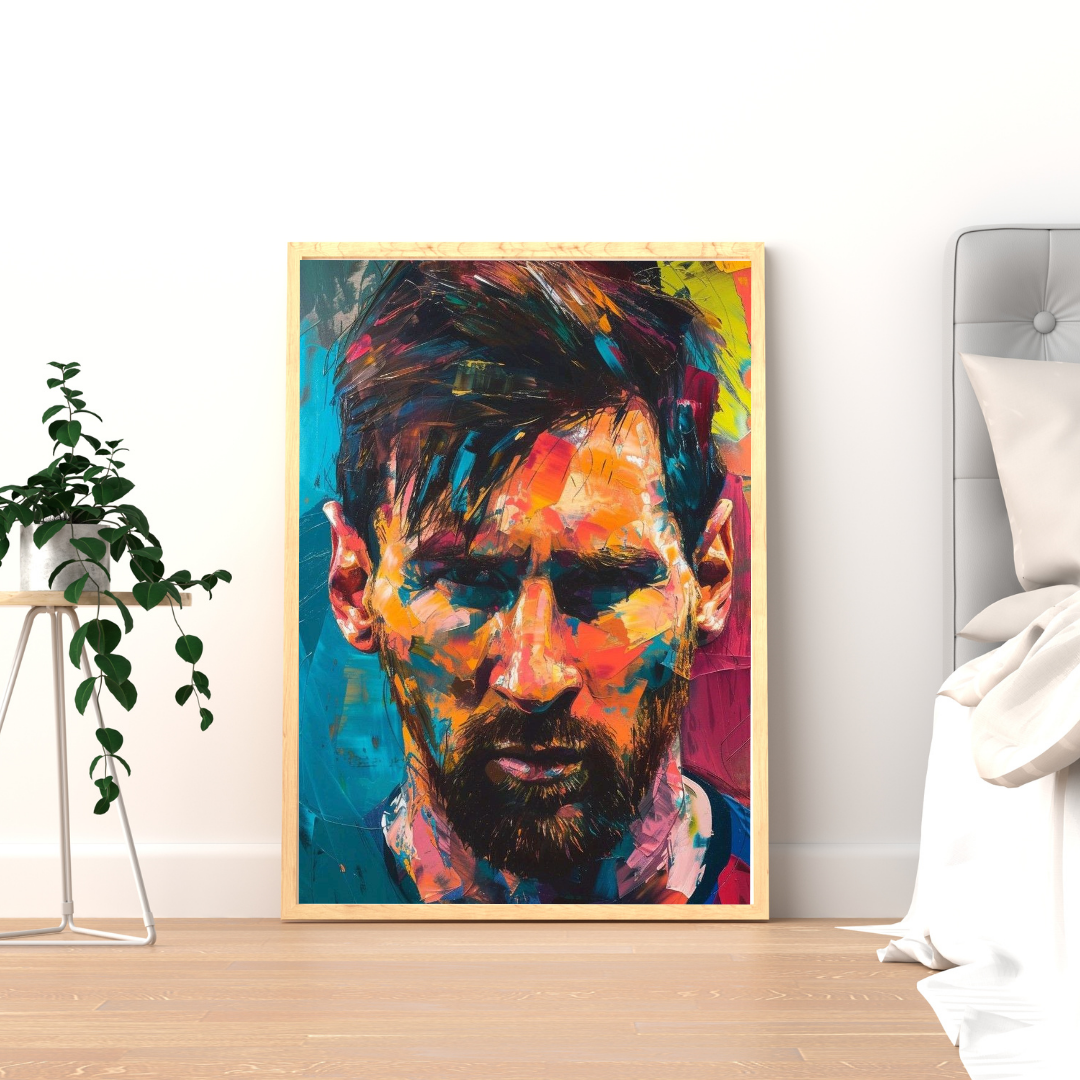 Silent Genius – Abstract Expression Portrait Wall Poster | Chilekotha