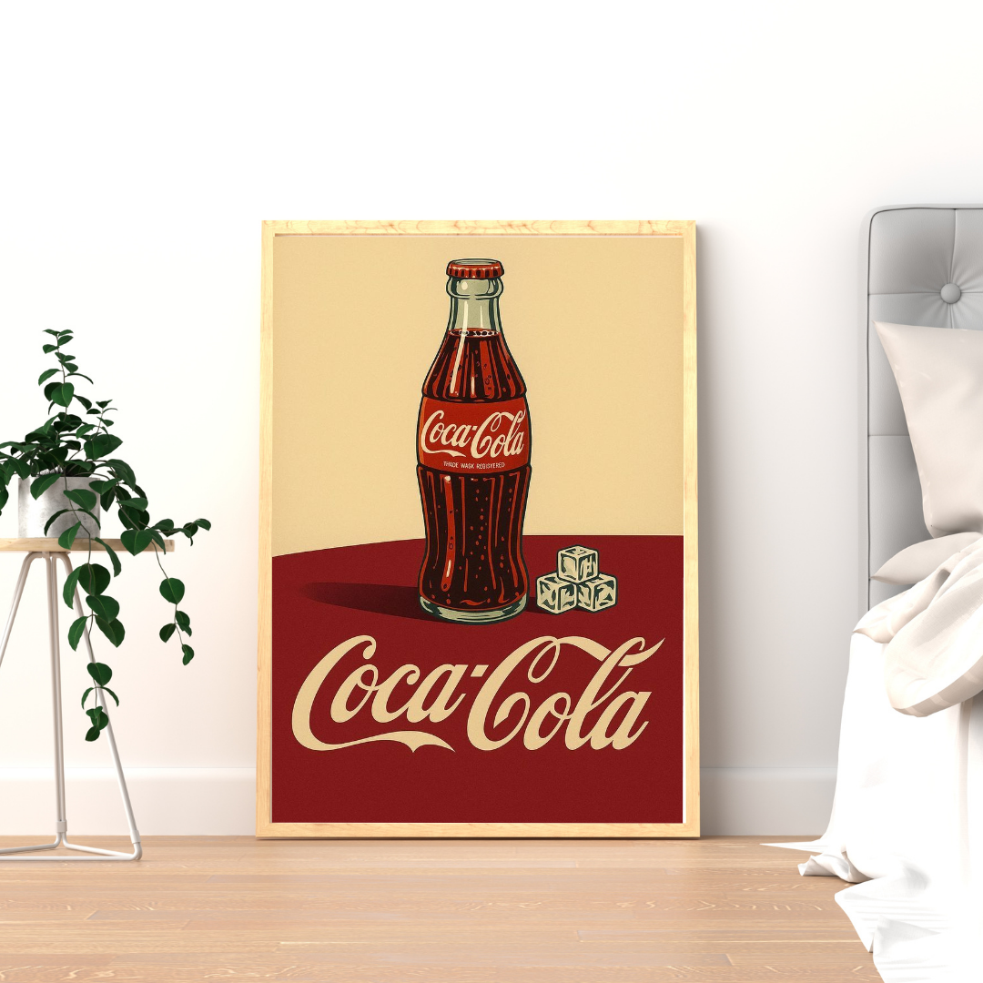 Classic Cola Nostalgia – Vintage Bottle Art Wall Poster | Chilekotha