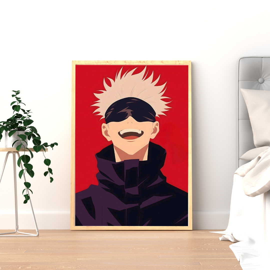 Fearless Smile Framed Poster β Bold Anime-Inspired Wall Art