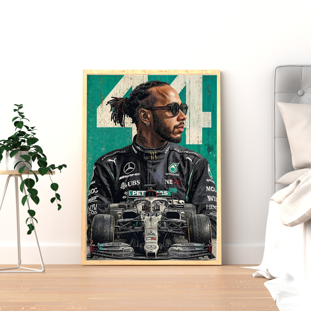 Formula Racing Champion Wall Poster | Elite Motorsport Art Print by Chilekotha