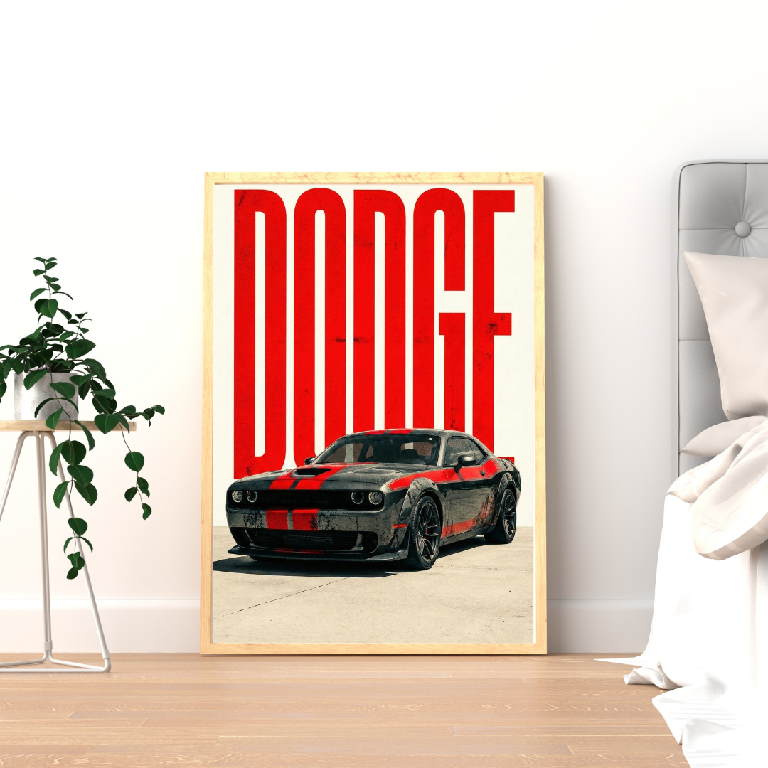 DODGE Dominance – Muscle Car Wall Poster | Chilekotha