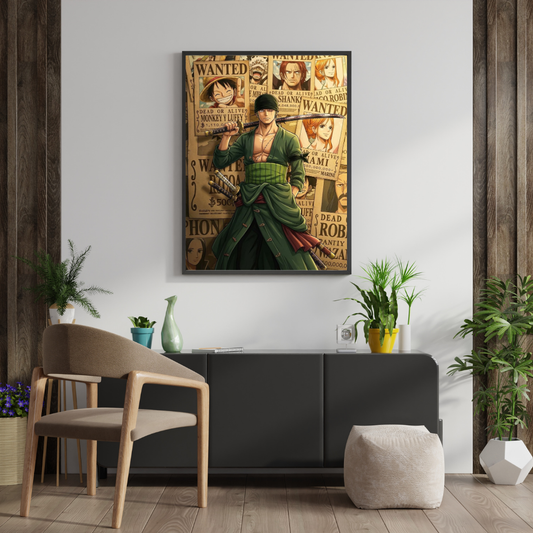 Blade of the Bounty Seas – Anime Pirate Warrior Wall Poster