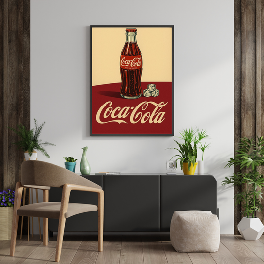 Classic Cola Nostalgia – Vintage Bottle Art Wall Poster | Chilekotha