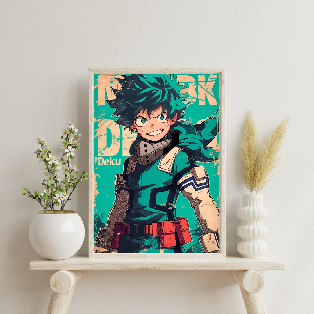 Hero’s Resolve | Anime-Inspired Power Framed Poster