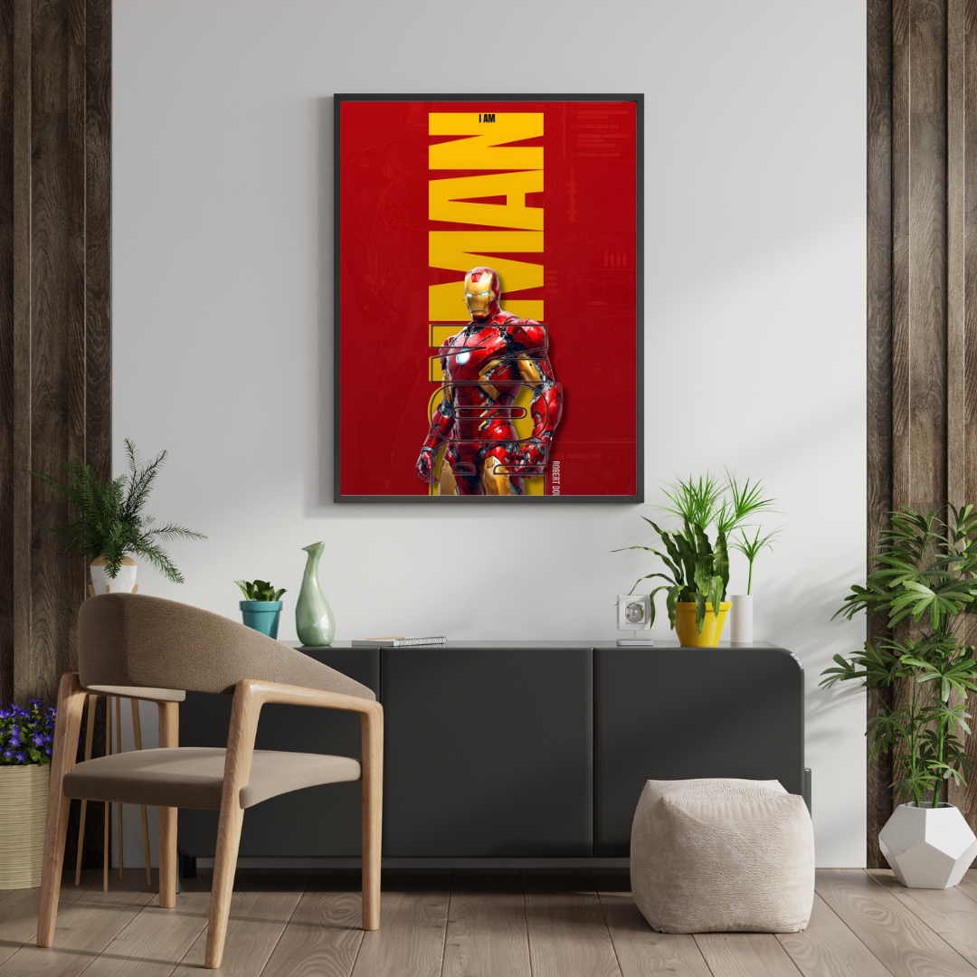 I Am Power – Armored Hero Statement Wall Poster