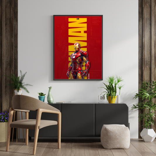 I Am Power – Armored Hero Statement Wall Poster