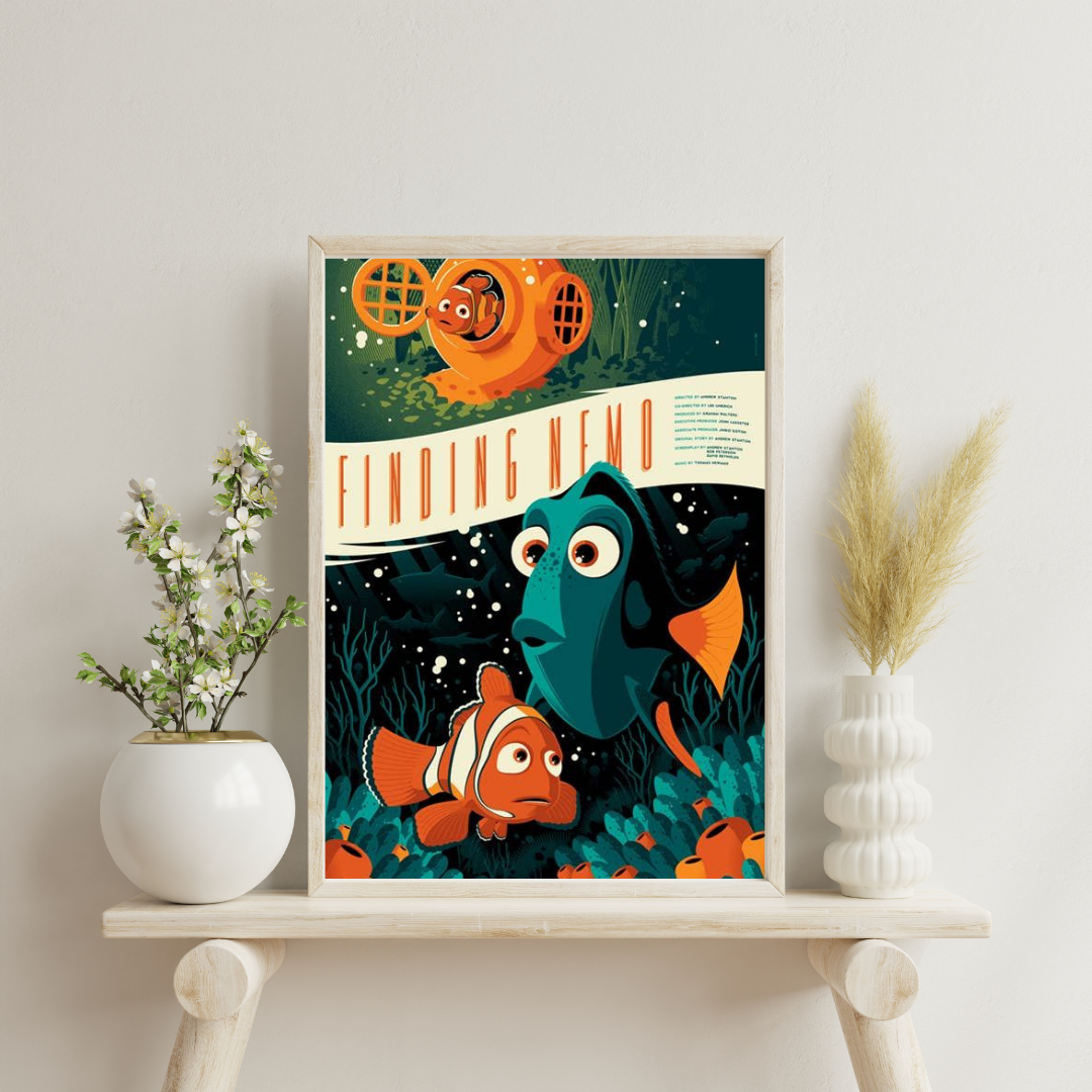 Ocean Adventure Framed Poster | Playful Underwater Story Art by Chilekotha