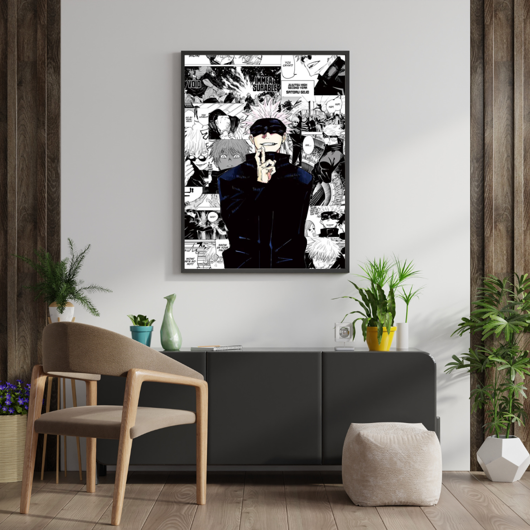 Infinity Gaze – Dark Anime Sorcerer Wall Poster