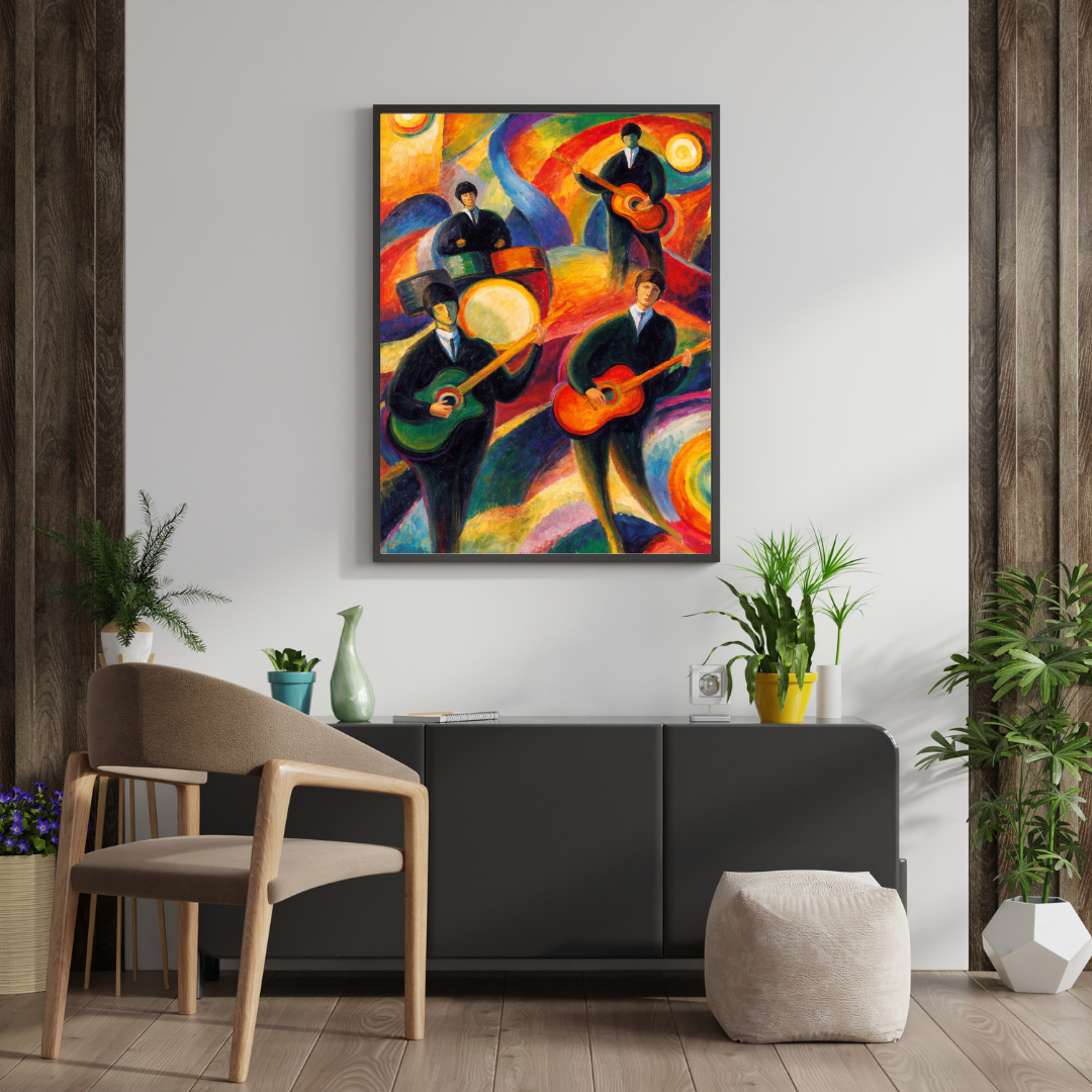 Rhythms in Color – Abstract Musicians Wall Poster | Chilekotha