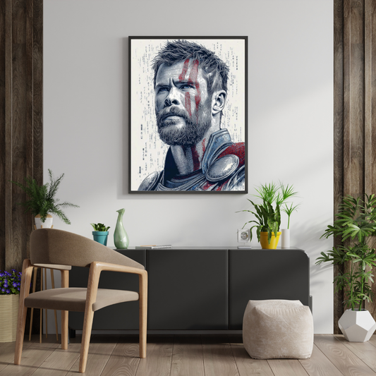 Stormborn Valor – Warrior Portrait Wall Poster