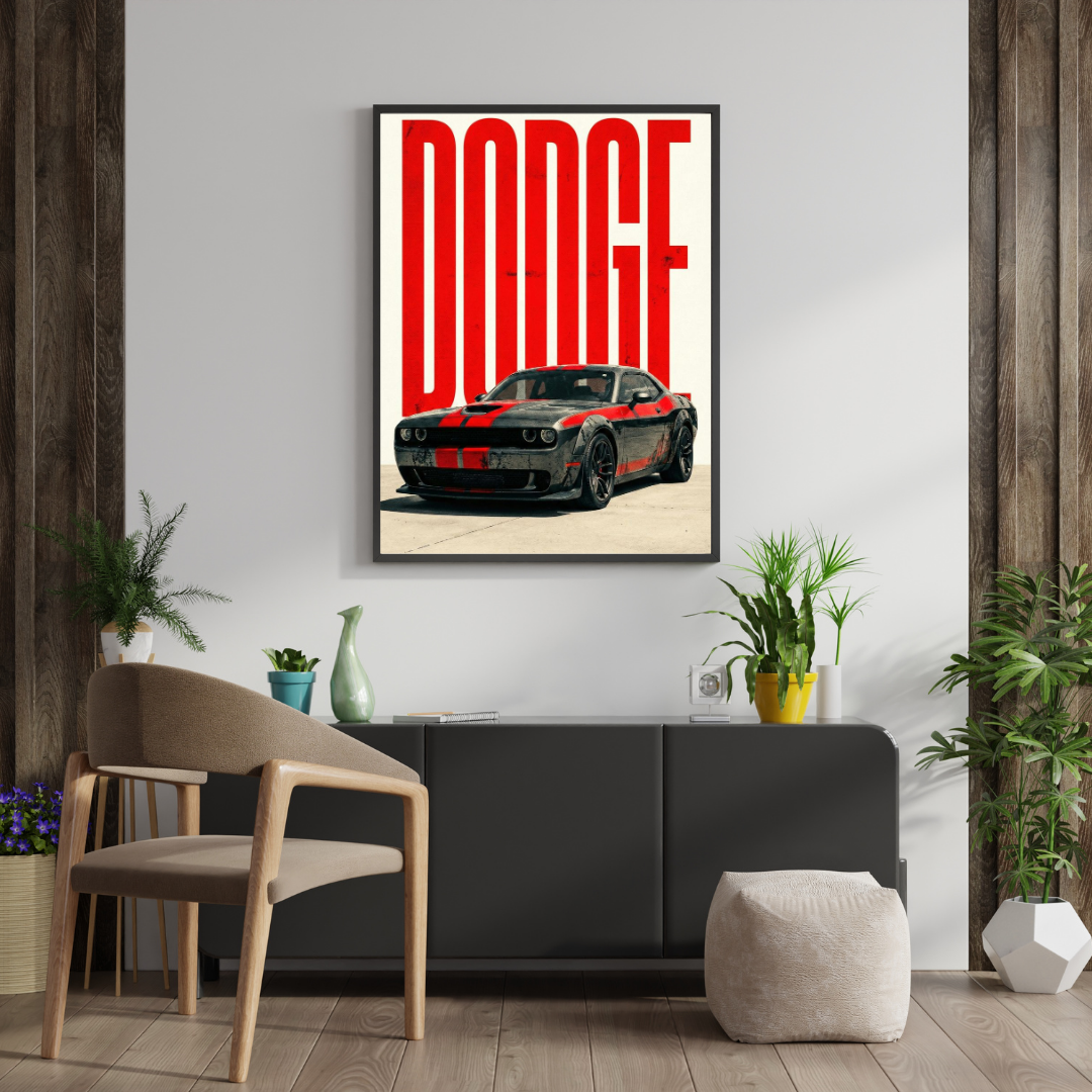 DODGE Dominance – Muscle Car Wall Poster | Chilekotha