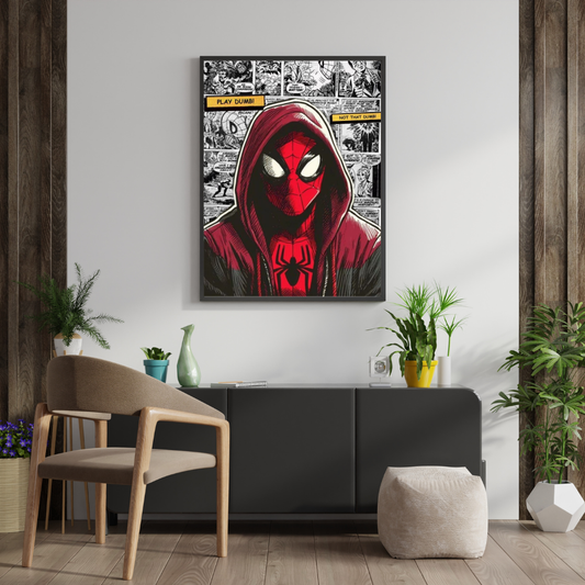 Urban Web – Hooded Comic Hero Wall Poster