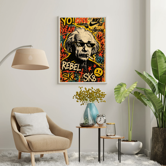 Rebel Genius – Street Pop Art Wall Poster | Chilekotha