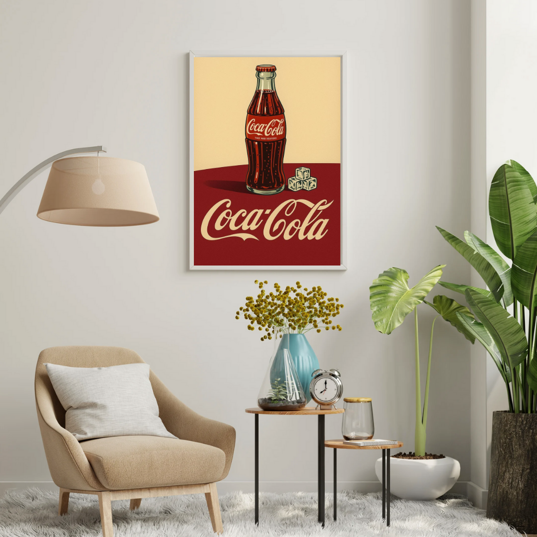 Classic Cola Nostalgia – Vintage Bottle Art Wall Poster | Chilekotha
