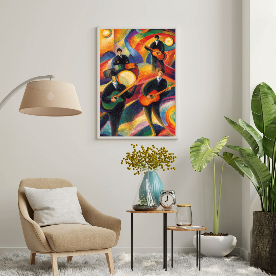 Rhythms in Color – Abstract Musicians Wall Poster | Chilekotha