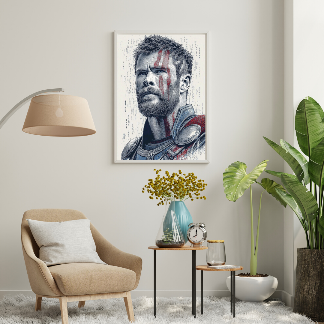 Stormborn Valor – Warrior Portrait Wall Poster