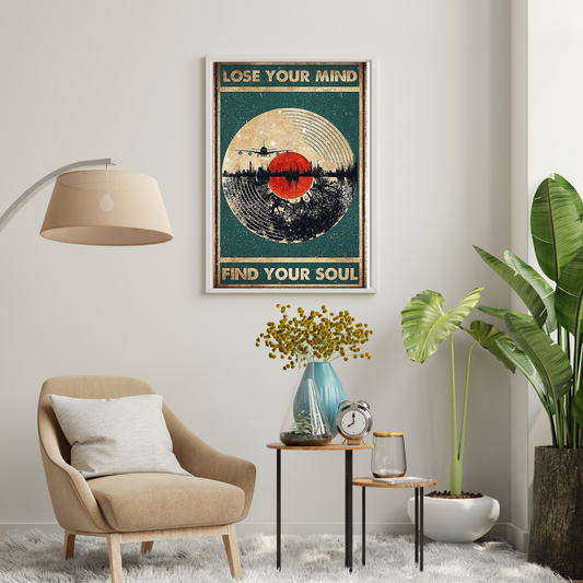 Lose Your Mind, Find Your Soul – Vintage Travel Art Wall Poster
