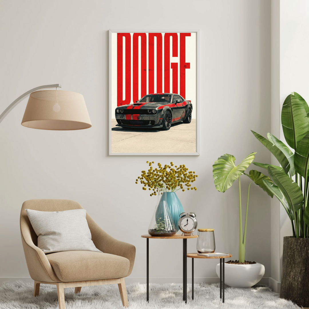 DODGE Dominance – Muscle Car Wall Poster | Chilekotha
