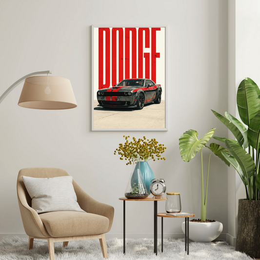 DODGE Dominance – Muscle Car Wall Poster | Chilekotha