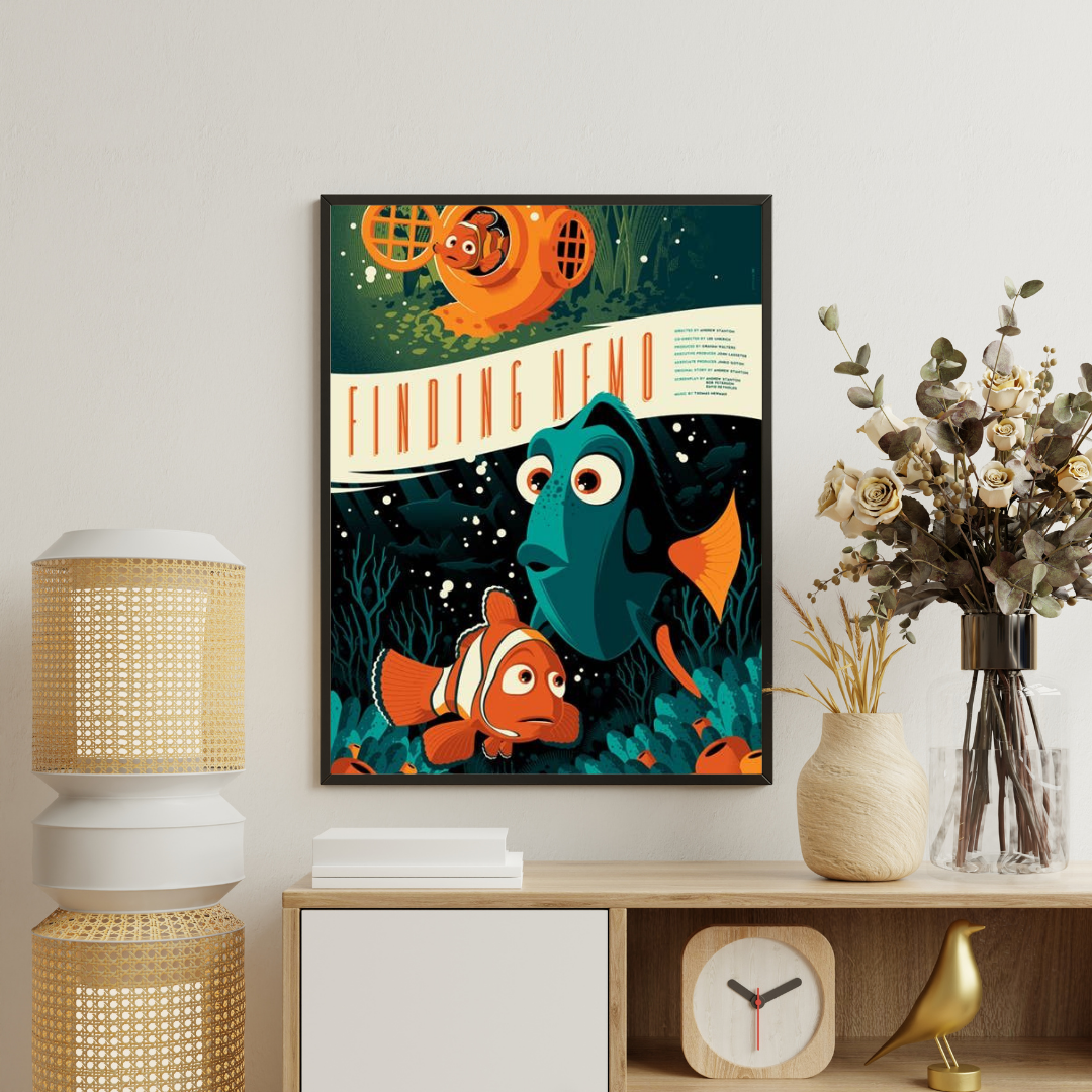 Ocean Adventure Framed Poster | Playful Underwater Story Art by Chilekotha