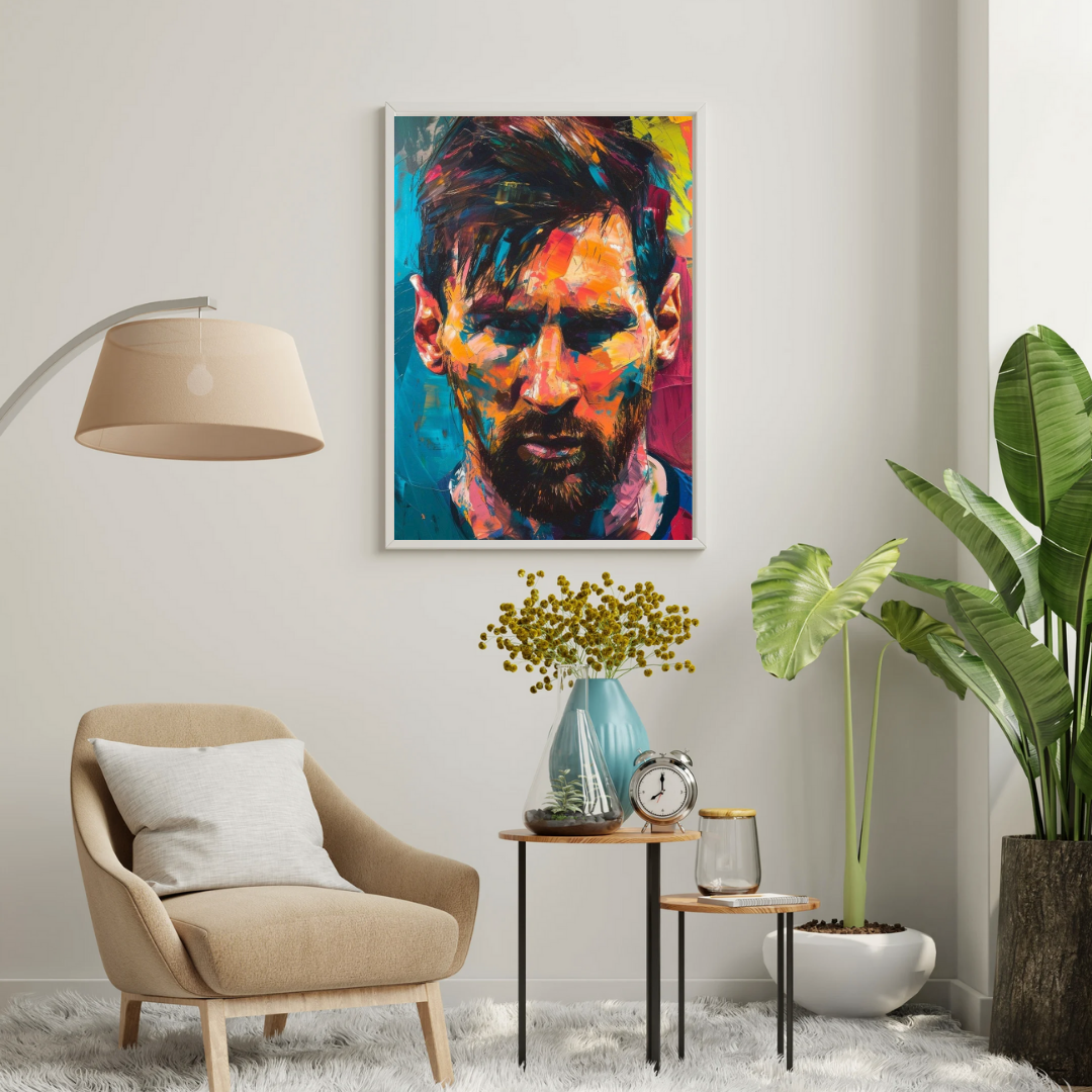 Silent Genius – Abstract Expression Portrait Wall Poster | Chilekotha