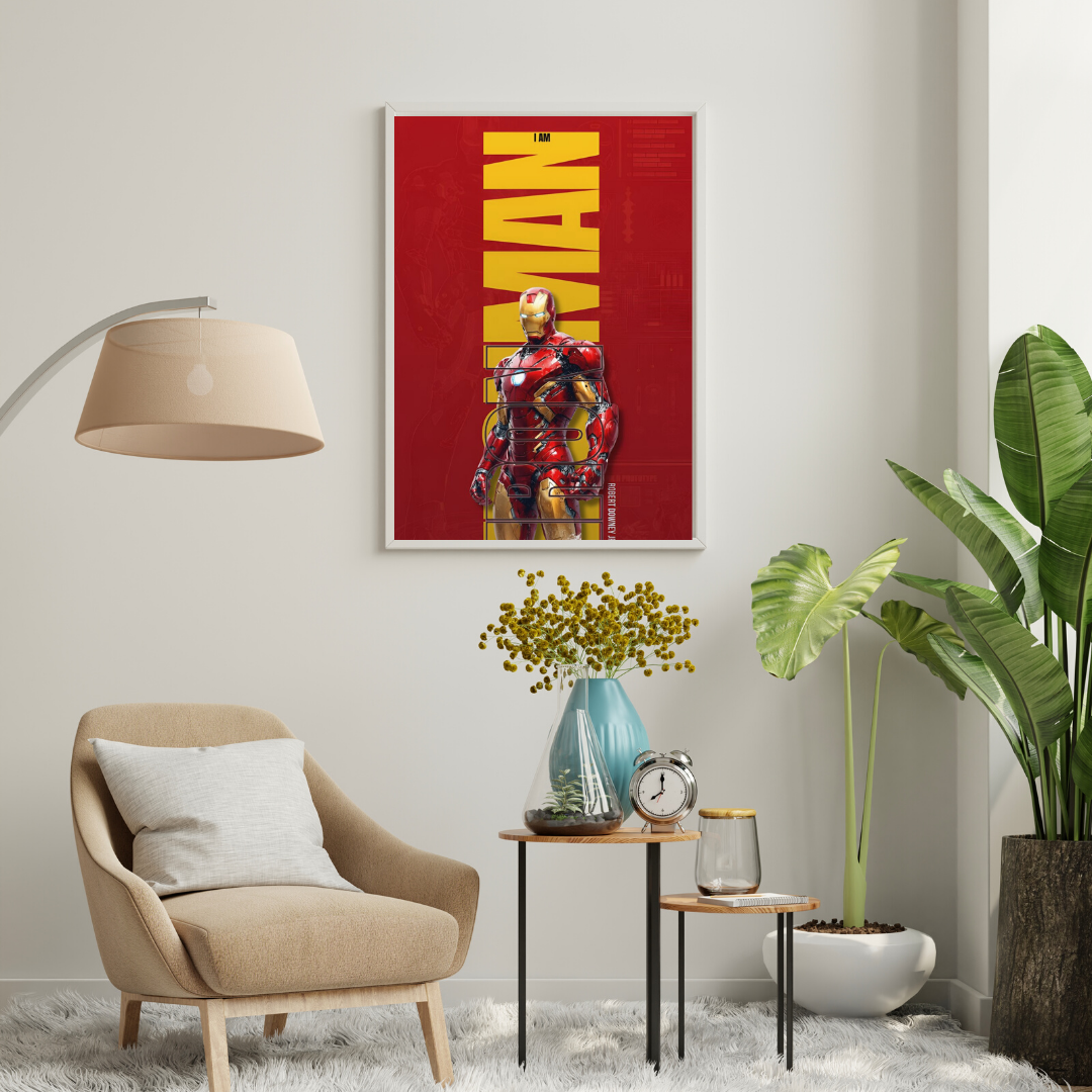 I Am Power – Armored Hero Statement Wall Poster