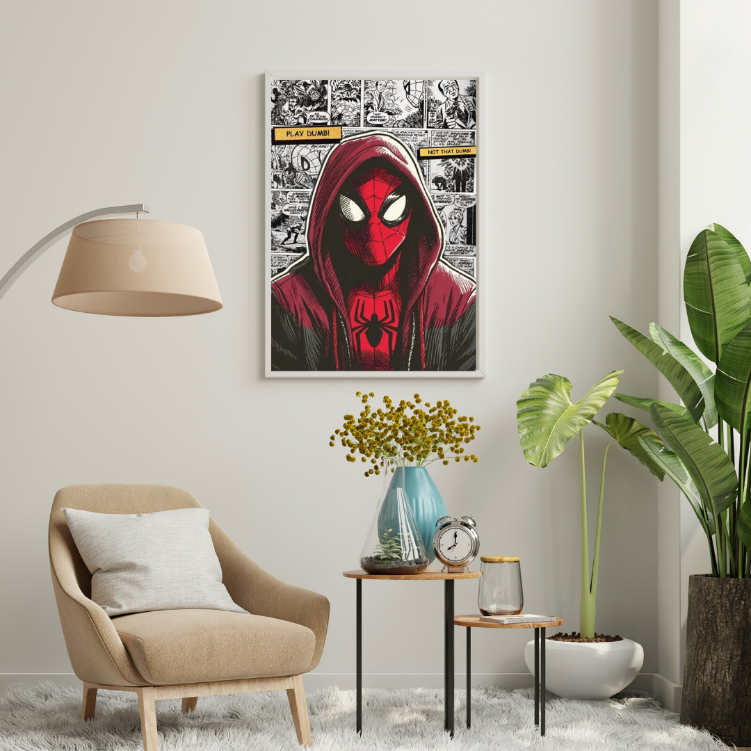 Urban Web – Hooded Comic Hero Wall Poster