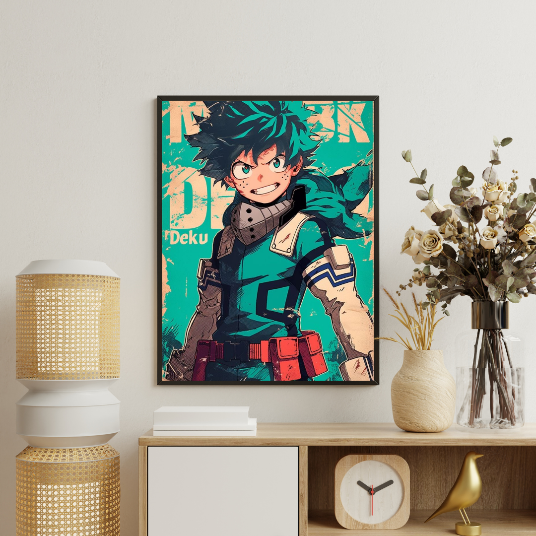 Hero’s Resolve | Anime-Inspired Power Framed Poster