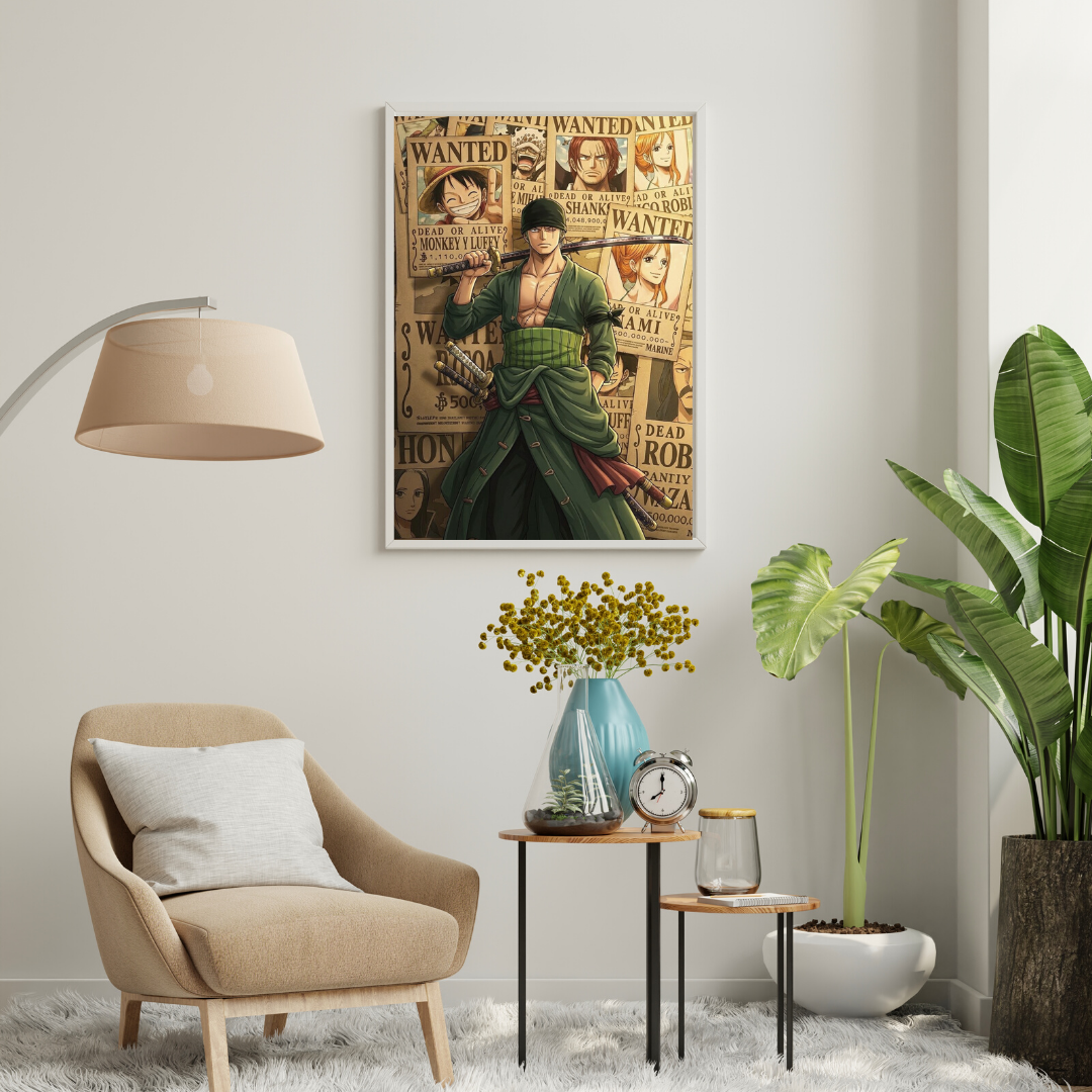 Blade of the Bounty Seas – Anime Pirate Warrior Wall Poster