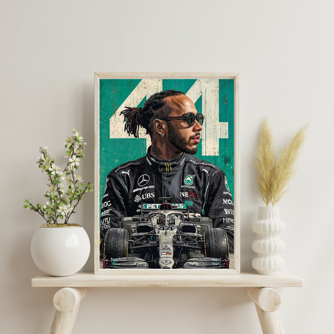 Formula Racing Champion Wall Poster | Elite Motorsport Art Print by Chilekotha