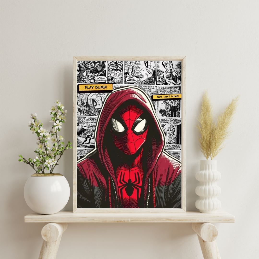 Urban Web – Hooded Comic Hero Wall Poster