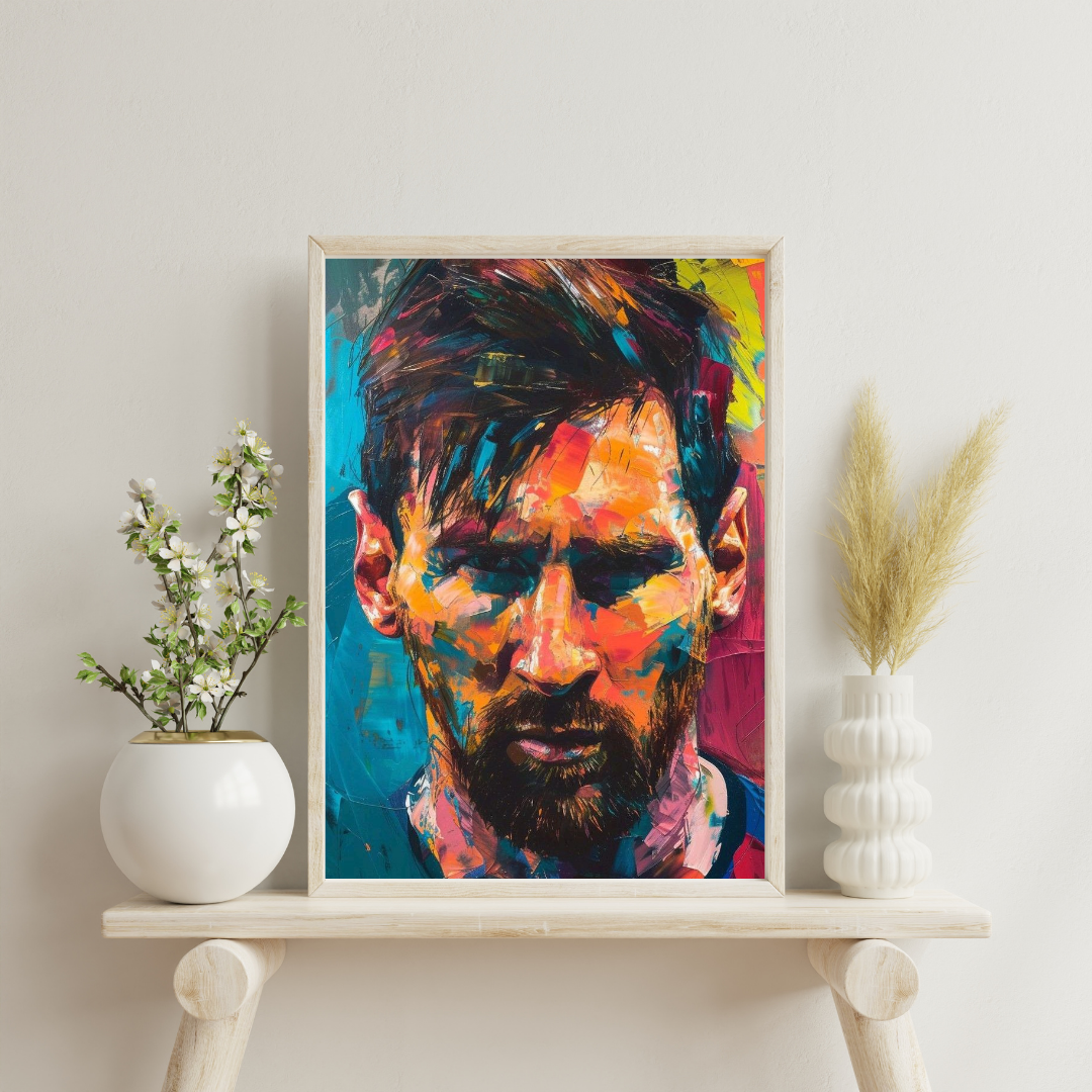Silent Genius – Abstract Expression Portrait Wall Poster | Chilekotha