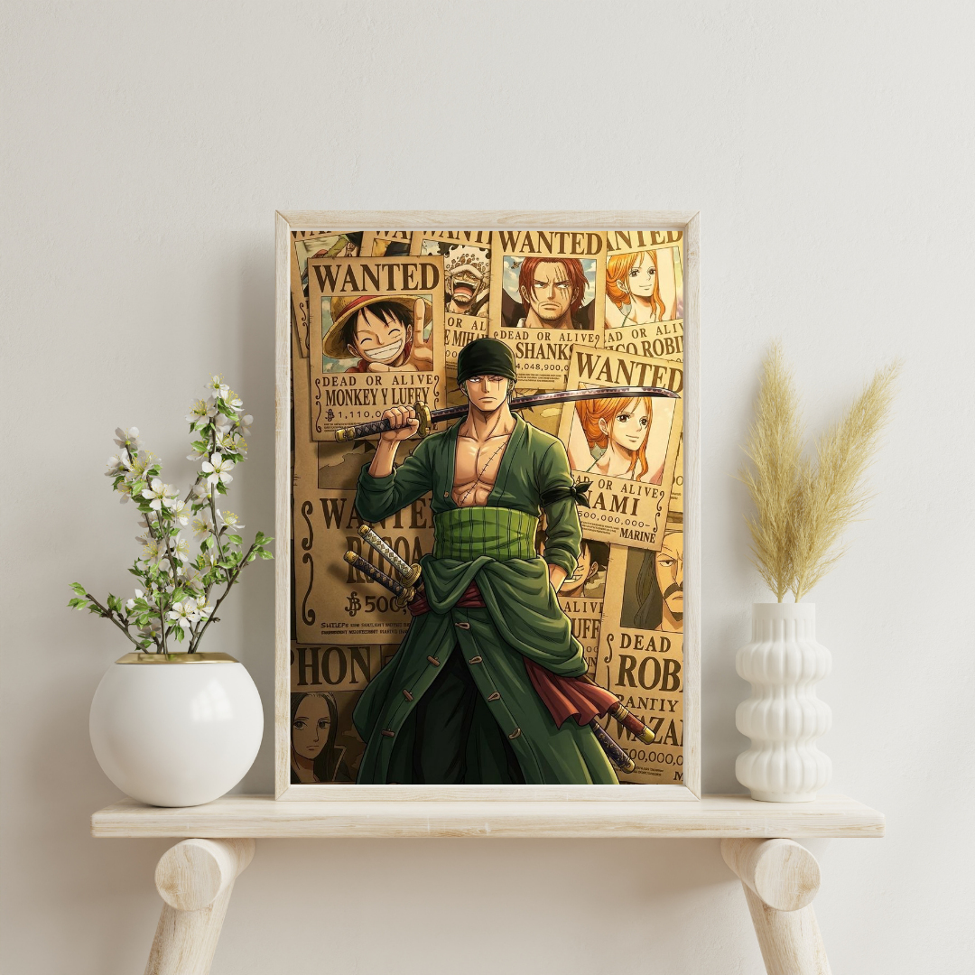Blade of the Bounty Seas – Anime Pirate Warrior Wall Poster