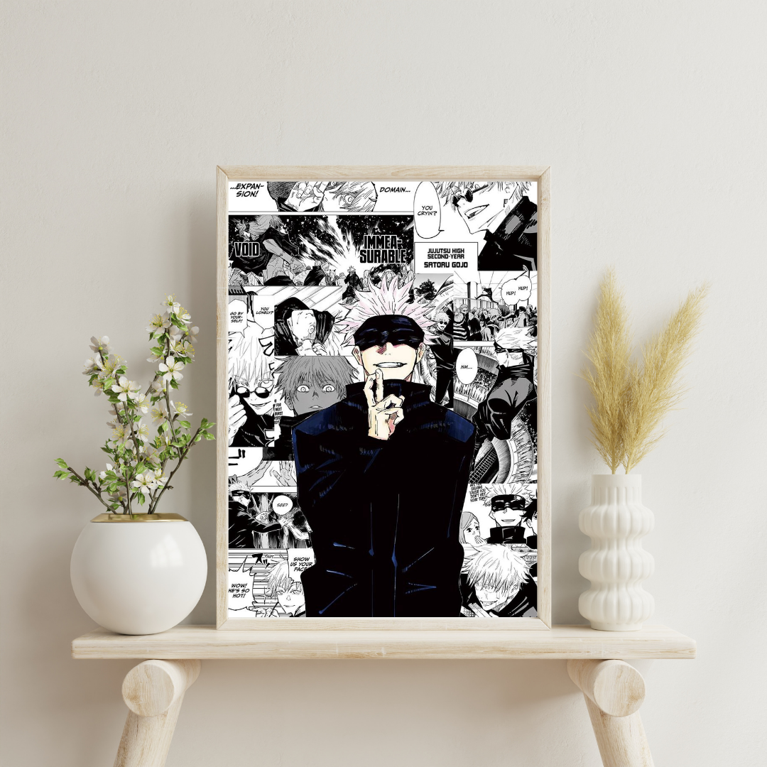 Infinity Gaze – Dark Anime Sorcerer Wall Poster