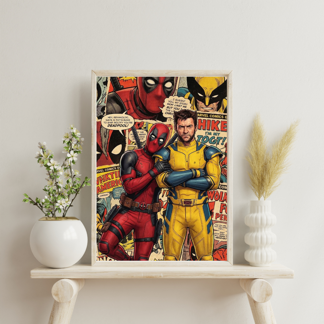 Clash of Legends – Comic Duo Wall Poster