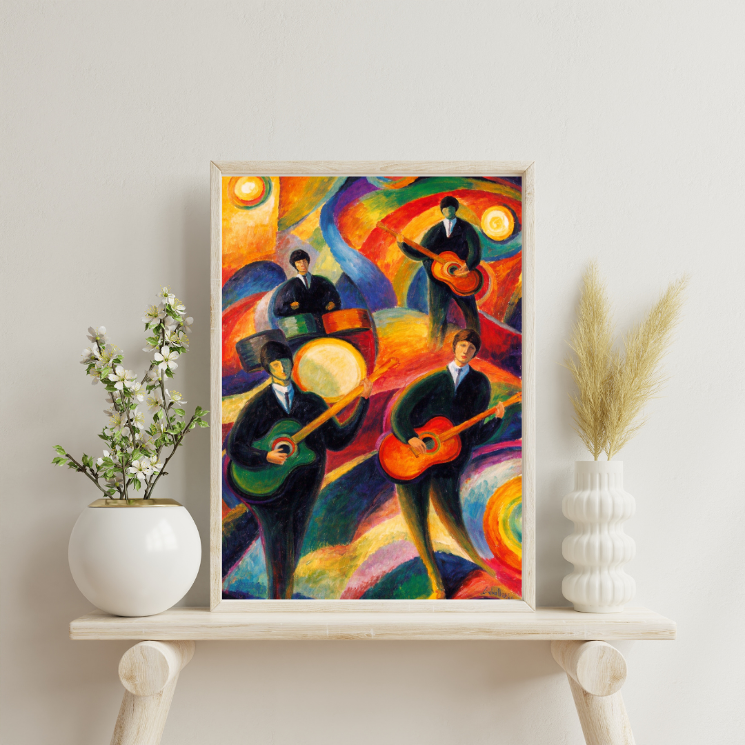Rhythms in Color – Abstract Musicians Wall Poster | Chilekotha