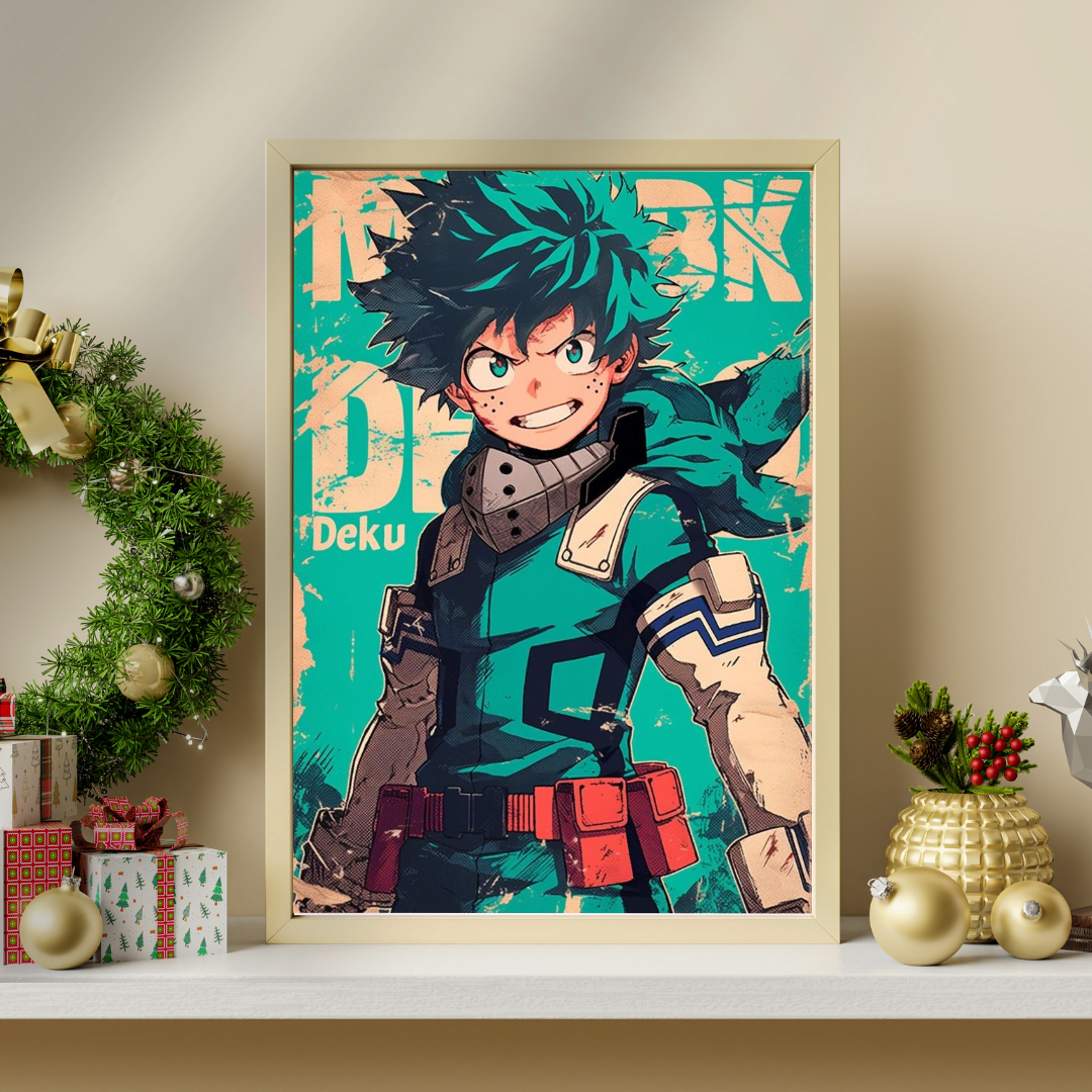 Hero’s Resolve | Anime-Inspired Power Framed Poster