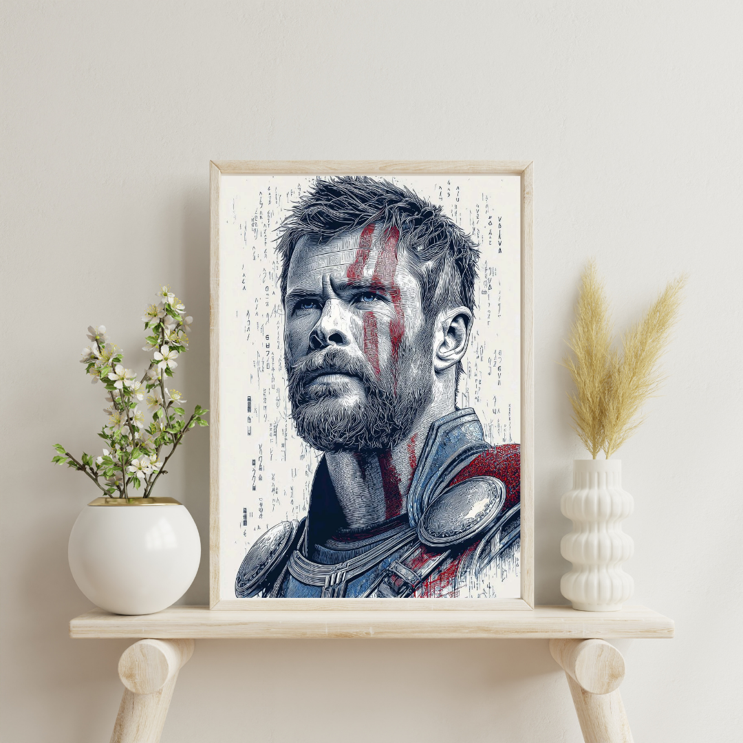 Stormborn Valor – Warrior Portrait Wall Poster