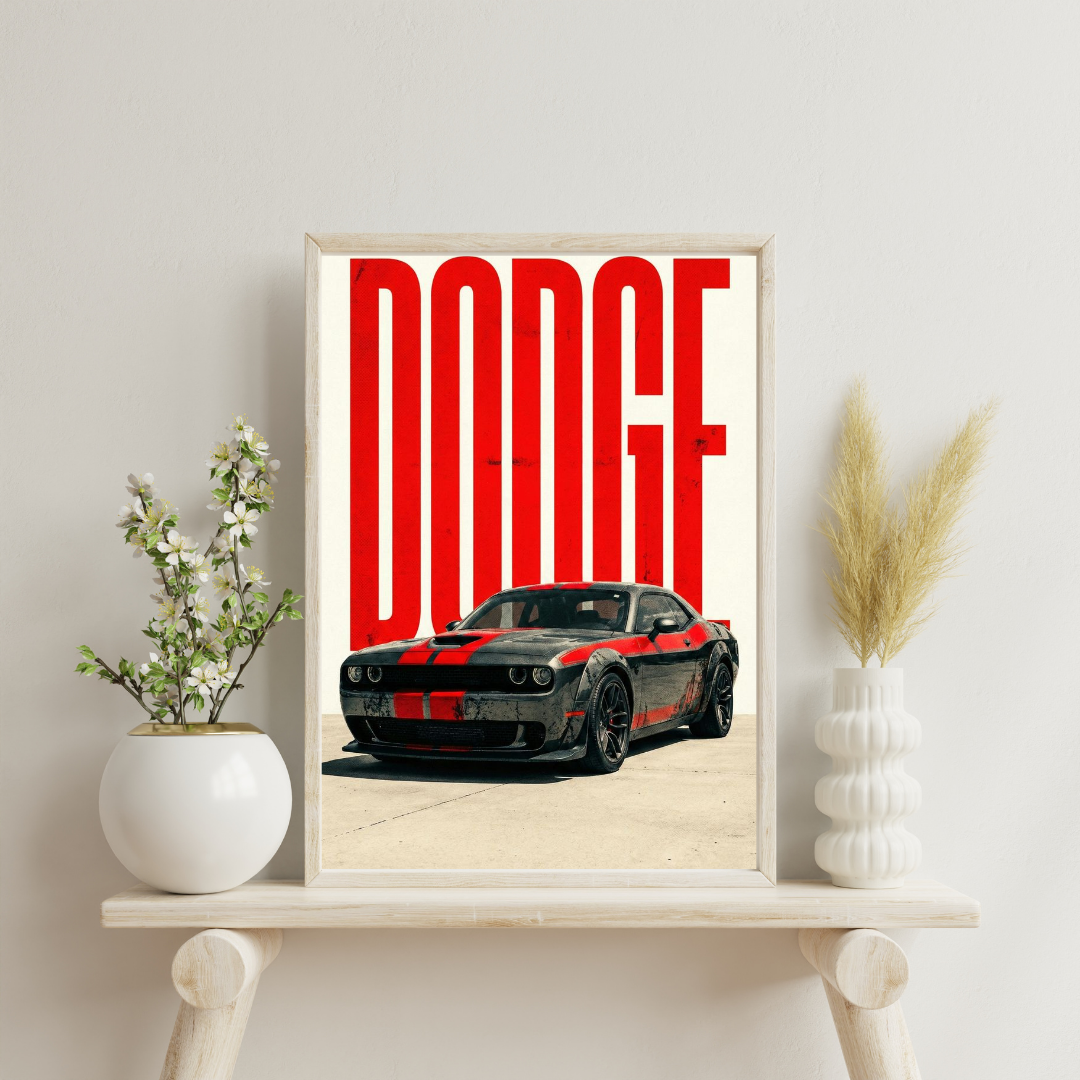 DODGE Dominance – Muscle Car Wall Poster | Chilekotha