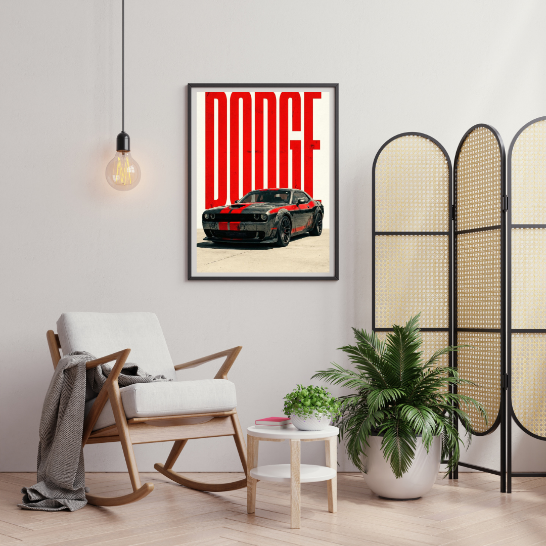 DODGE Dominance – Muscle Car Wall Poster | Chilekotha