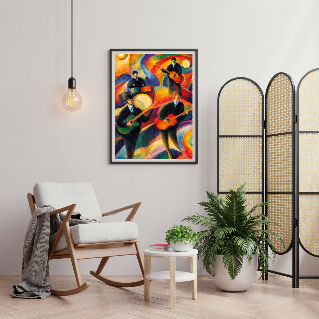 Rhythms in Color – Abstract Musicians Wall Poster | Chilekotha