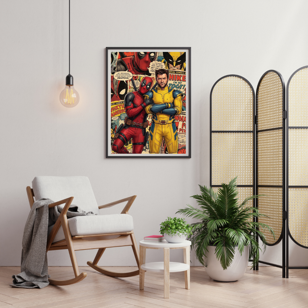 Clash of Legends – Comic Duo Wall Poster