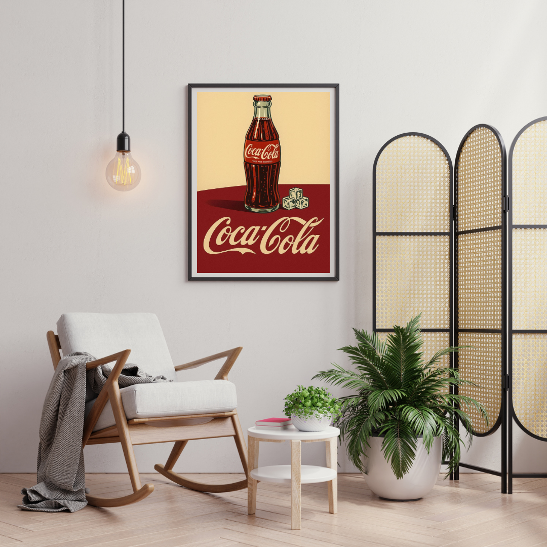 Classic Cola Nostalgia – Vintage Bottle Art Wall Poster | Chilekotha