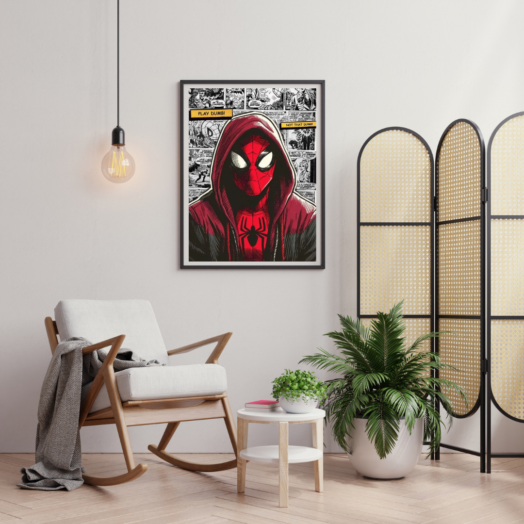 Urban Web – Hooded Comic Hero Wall Poster